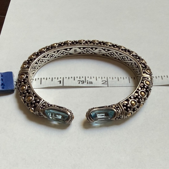 John Hardy Silver and Gold Accented Bracelet - Picture 5 of 6